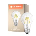 Ledvance Classic LED E27 Birne Fadenlampe Klar 4W 470lm - 840 Kaltweiß | Ersatz für 40W