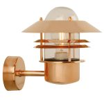 Nordlux Blokhus Wandleuchte Bernstein und Glas Bernstein | IP54 - Geeignet für E27