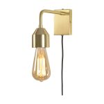 It's about RoMi Wandleuchte Madrid Eisen Gold S | Geeignet für 1x E27 