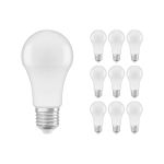 Mehrfachpackung 10x Ledvance Classic LED E27 Birne Matt 8.5W 806lm - 840 Kaltweiß | Ersatz für 60W