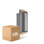 Mehrfachpackung 10x Nordlux Nico Wandleuchte Aluminium Anthrazit Up & Down | IP54 - Geeignet für 2x GU10