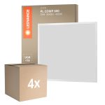 Mehrfachpackung 4x Ledvance LED Panel Kompakt Aluminium Weiß 33W 3630lm - 840 Kaltweiß | 60x60cm - UGR < 19