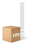 Mehrfachpackung 10x Noxion Lucent PL-S LED  6W - 840 Kaltweiß | 4-Pins - Ersatz Für 11W