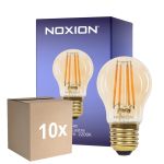Mehrfachpackung 10x Noxion Lucent Lustre LED E27 Fadenlampe Messing 4.5W 400lm - 822 Extra Warmweiß | Dimmbar - Ersatz Für 35W