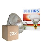 Mehrfachpackung 12x Philips PAR38 IR 175W E27 230V Klar