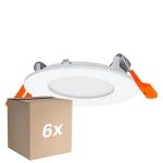 Mehrfachpackung 6x Ledvance LED Downlight Slim Recess Weiß 4.5W 240lm 110D - 840 Kaltweiß | 85mm - Ausschnitt 72mm