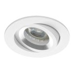 Noxion Einbau Spot Drome MR16 schwenkbar Weiß | Ausschnitt 69mm - GU10 Sockel