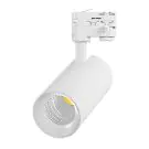 Noxion LED-Schienenstrahler 3-Phasen Ecowhite Aluminium Wei&szlig; 30W 2960lm 36D - 830 Warmwei&szlig; | UGR <19