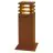 SLV Quadrat 40 Stehlampe Stahl Rostig | Außenbeleuchtung - IP55 - Geeignet für 1x E27 