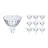 Mehrfachpackung 10x Philips Corepro LED Spot GU5.3 MR16 4.4W 345lm 36D - 827 Extra Warmweiß | Ersatz für 35W