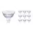 Mehrfachpackung 10x Philips Master LED Spot GU5.3 MR16 5.8W 345lm 36D - 922-927 Dim To Warm | Höchste Farbwiedergabe - Dimmbar - Ersatz Für 35W