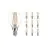 Mehrfachpackung 10x Noxion Lucent Lustre LED E14 Kugel Fadenlampe Klar 2.5W 250lm – Dimmbar - Ersatz für 25W