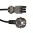 Noxion GST-Kompatibel Versorgungskabel - Weiblich + Schuko Europlug - Schwarz 5m - 3 pole 0.75mm2