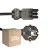 Mehrfachpackung 25x Noxion GST-Kompatibel Versorgungskabel - Weiblich + Schuko Europlug - Schwarz 1.5m - 3 pole 0.75mm2