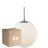 Mehrfachpackung 6x Nordlux Pendelleuchte Cafe 30 E27 Silber - Glas | Max. 25W
