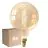 Mehrfachpackung 6x Calex XXL Mega Gold Globe LED E27 G200 Fadenlampe 3W 250lm- 822 Extra Warmweiß | Dimmbar