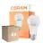 Mehrfachpackung 4x Osram LED Star Classic E27 Birne Matt 10W 1055lm - 827 Extra Warmweiß | Lichtsensor - Ersatz Für 75W