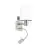 Eglo Wandleuchte Pasteri Stahl Satin-Nickel 40 | IP20 - Inkl. Spot und Exkl. 1x E27