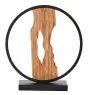 Brilliant Tischlampe Chaumont Aluminium Metall Holz Schwarz 6W 850lm - 830 Warmweiß