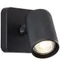 Brilliant Marty Wandleuchte Aluminium Sandig Schwarz 5W 350lm - 830 Warmweiß | Inkl. 1x GU10