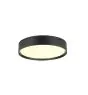 SLV Decona Wand und Deckenleuchte Aluminium Schwarz Rund 18W 1450lm - 930 Warmweiß | IP44 - Höchste Farbwiedergabe - Dimmbar 