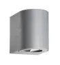Nordlux Canto 2 Wandleuchte Aluminium Grau Up & Down - 10.6W 500lm - 830 Warmweiß | IP44