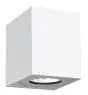 Nordlux Canto Kubi 2 Wandleuchte Aluminium Weiß Up & Down - 10.6W 500lm - 830 Warmweiß | IP44