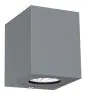 Nordlux Canto Kubi 2 Wandleuchte Aluminium Grau Up & Down - 10.6W 500lm - 830 Warmweiß | IP44