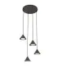 Emibig Pendelleuchte Elit Stahl Schwarz | Geeignet für 4x GX53 - Max 10W