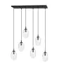 Emibig Pendelleuchte Astral Stahl Schwarz | Geeignet für 6x E14 - Max 10W