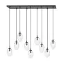 Emibig Pendelleuchte Astral Stahl Schwarz | Geeignet für 9x E14 - Max 10W
