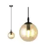 Emibig Pendelleuchte Cosmo Stahl Schwarz | Geeignet für 1x E14 - Max 10W