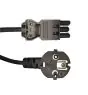 Noxion GST-Kompatibel Versorgungskabel - Weiblich + Schuko Europlug - Schwarz 5m - 3 pole 0.75mm2