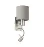 Eglo Wandleuchte Pasteri Stahl Satin-Nickel 40 | IP20 - Inkl. Spot und Exkl. 1x E27
