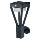Ledvance LED Wandleuchte Außenbeleuchtung Endura Stil Schwarz 6W 550lm - 830 Warmweiß | IP44 - Bewegungs- und Lichtsensor