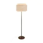 DFTP by Nordlux Takai Stehlampe Metall und Textil Beige | Geeignet für E27