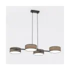 Emibig Pendelleuchte Drumz Stahl Braun | Geeignet für 4x E14 - Max 10W