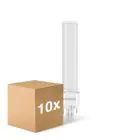 Mehrfachpackung 10x Noxion Lucent LED PL-C EM 9.5W 840 | Kaltweiß - 2-Pins - Ersatz für 26W