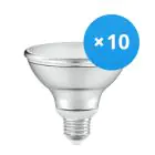 Mehrfachpackung 10x Ledvance Led-Spot E27 PAR30 10W 633lm 36D - 927 Extra Warmweiß | Höchste Farbwiedergabe - Dimmbar - Ersatz Für 75W