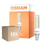 Mehrfachpackung 10x Osram Special T Slim LED E14 Klar 6.5W 806lm - 827 Extra Warmweiß | Dimmbar - Ersatz Für 60W