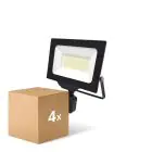 Mehrfachpackung 4x Noxion LED-Scheinwerfer Beamy G3 50W 5500lm 110D - 840 Kaltweiß | IP44 - Bewegungs- und Lichtsensor - Symmetrisch