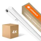 Mehrfachpackung 4x Ledvance LED Deckenleuchte Linear Kompakt Schalter 12W 1200lm - 830 Warmweiß | 90cm