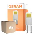 Mehrfachpackung 6x Osram LED Capsule G9 Klar 1.8W 200lm - 827 Extra Warmweiß | Ersatz Für 20W