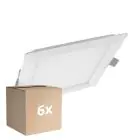 Mehrfachpackung 6x Ledvance LED Downlight Slim Quadrat SQ210 18W 1530lm 120D - 830 Warmweiß 