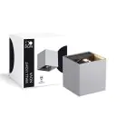 D'Lite Wandleuchte Nova Silber Up & Down 4.9W 480lm - 830 Warmweiß | IP54 - Verstellbarer Abstrahlwinkel