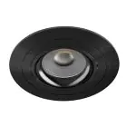 Noxion Einbau Spot Logic MR16 Schwenkbar Glänzend Schwarz | 92mm - Ausschnitt 80mm - IP20 - Inkl. GU10 Sockel