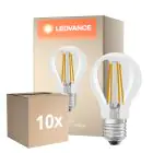 Mehrfachpackung 10x Ledvance Classic LED E27 Birne Fadenlampe Klar 5.9W 806lm - 827 Extra Warmweiß | Ersatz Für 60W