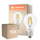 Mehrfachpackung 10x Ledvance Classic LED E27 Birne Fadenlampe Klar 3.4W 470lm - 827 Extra Warmweiß | Dimmbar - Ersatz Für 40W