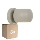 Mehrfachpackung 6x Nordlux Belir Wandleuchte Metall Braun Up & Down | Geeignet für 2x G9