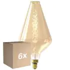 Mehrfachpackung 6x Calex XXL Vienna Gold LED E27 Fadenlampe 4W 320lm- 822 Extra Warmweiß | Dimmbar